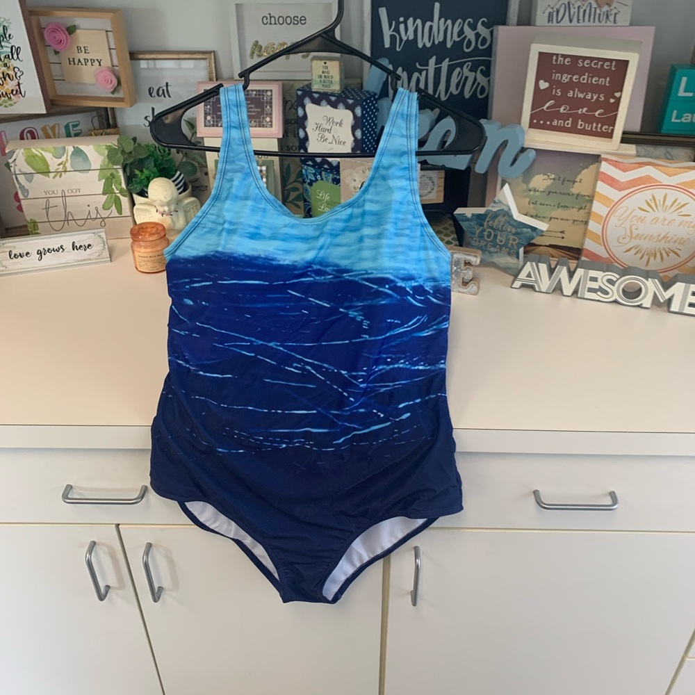 Size Large Blue Swimsuit